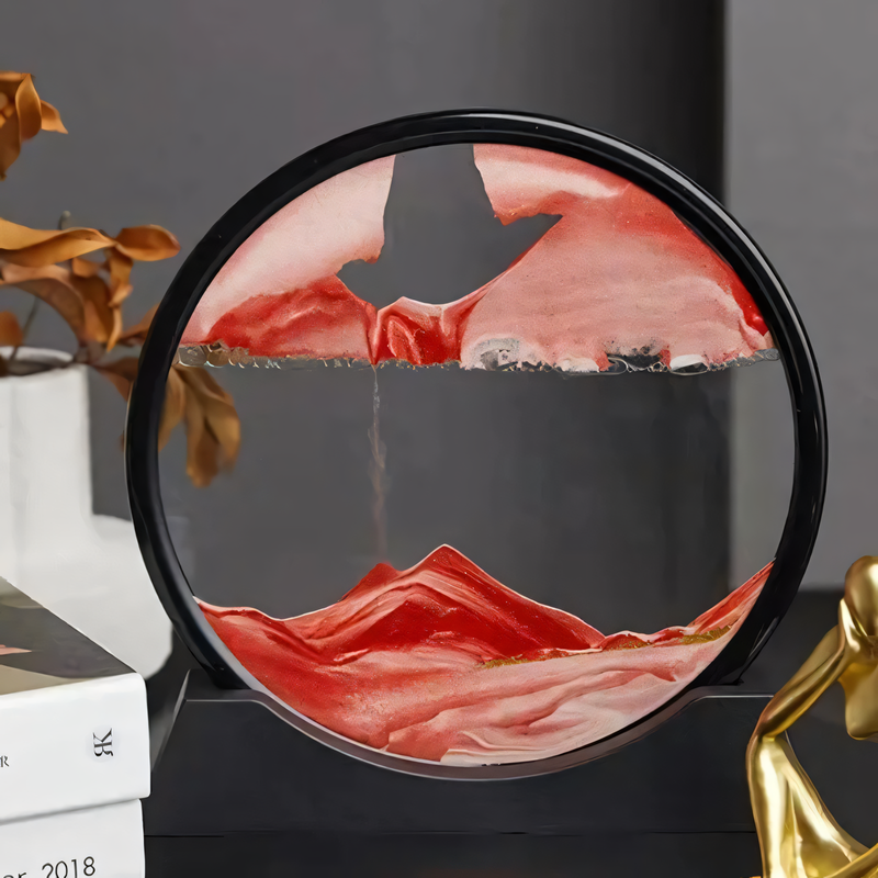 Circular Flowing Sand Landscape Decorative Art