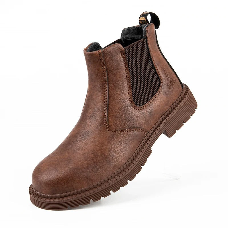 Waterproof Safety Shoes for Men with Steel Toe – Slip-Resistant Work Shoes for Construction and Industry