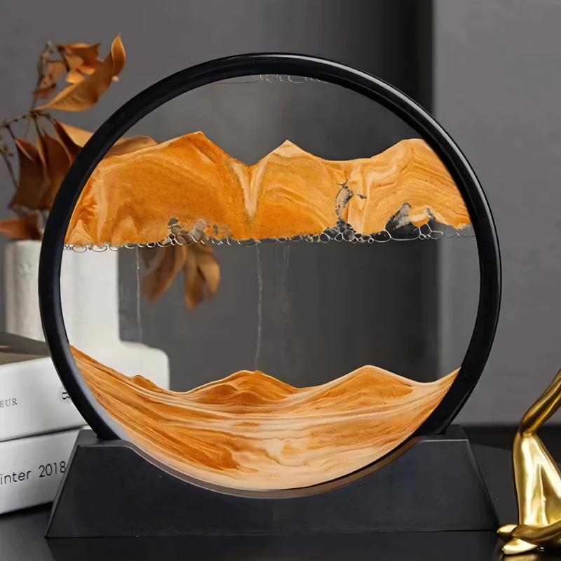 Circular Flowing Sand Landscape Decorative Art