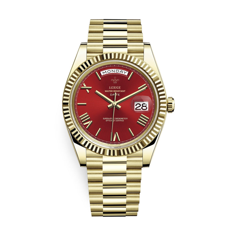 Men’s Watch with Day and Date Display – Timeless and Elegant
