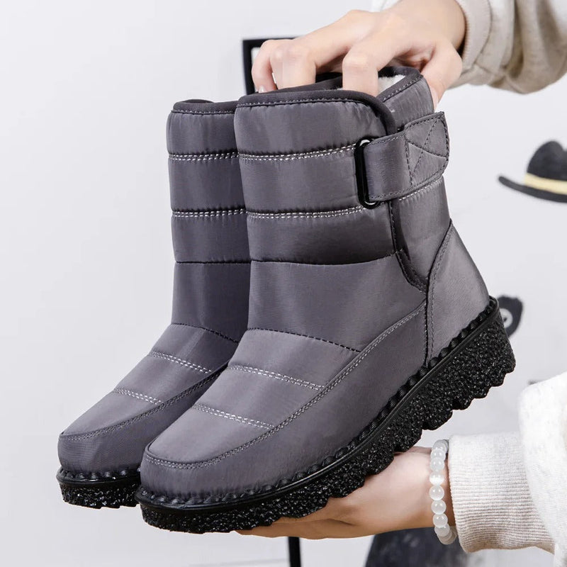 Waterproof Ladies Snow Boots with Non-Slip Sole – Warm Winter Boots for Ice and Snow