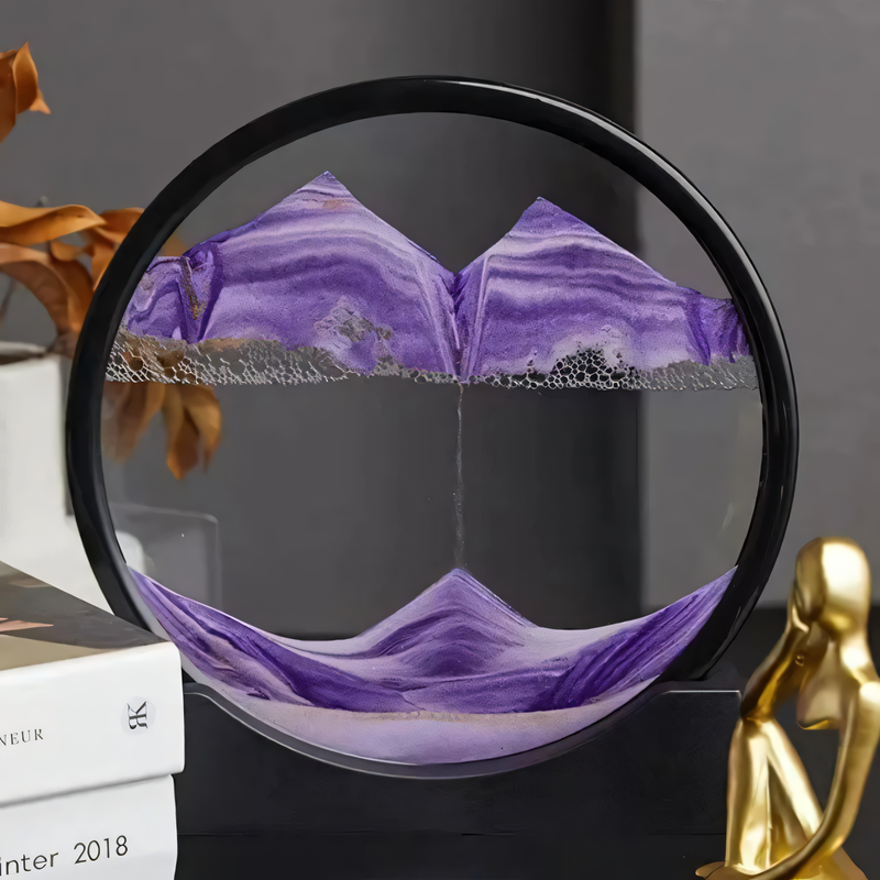 Circular Flowing Sand Landscape Decorative Art
