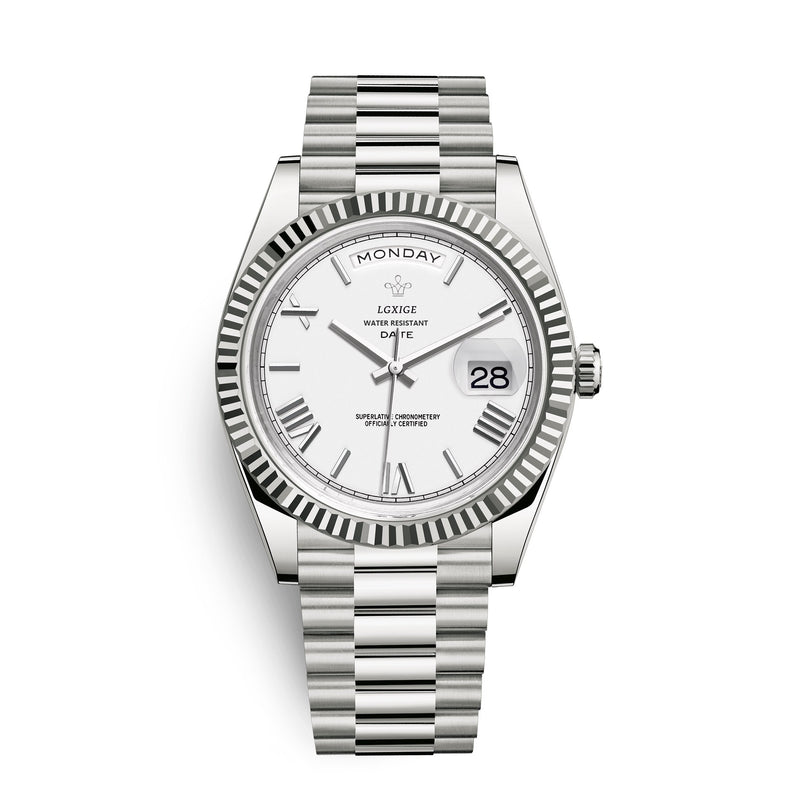 Men’s Watch with Day and Date Display – Timeless and Elegant