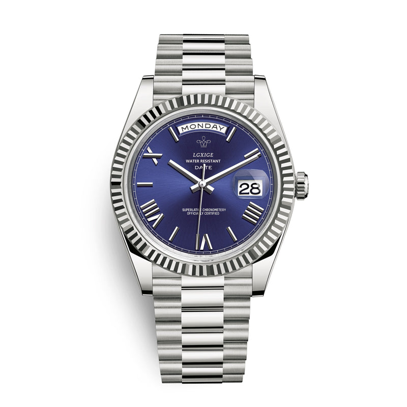 Men’s Watch with Day and Date Display – Timeless and Elegant