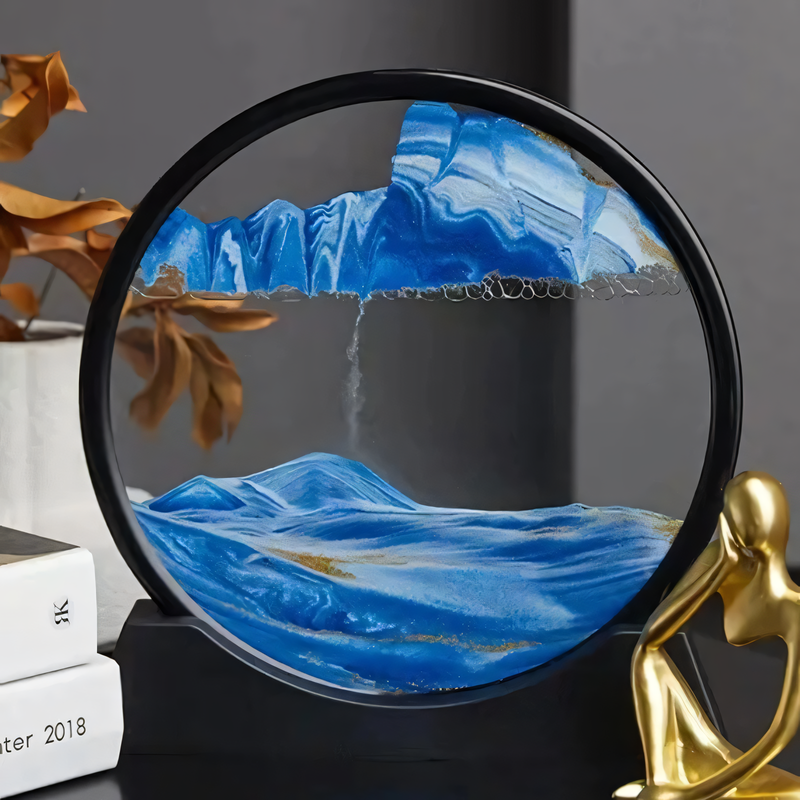 Circular Flowing Sand Landscape Decorative Art