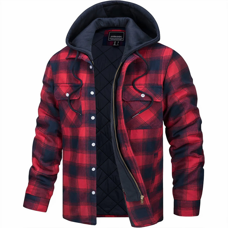 Explorer Flannel Winter Jacket - Warm and Tough for Outdoor Adventures