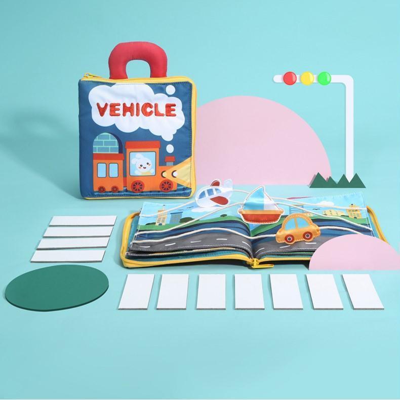 3D Interactive Early Learning Soft Cloth Book