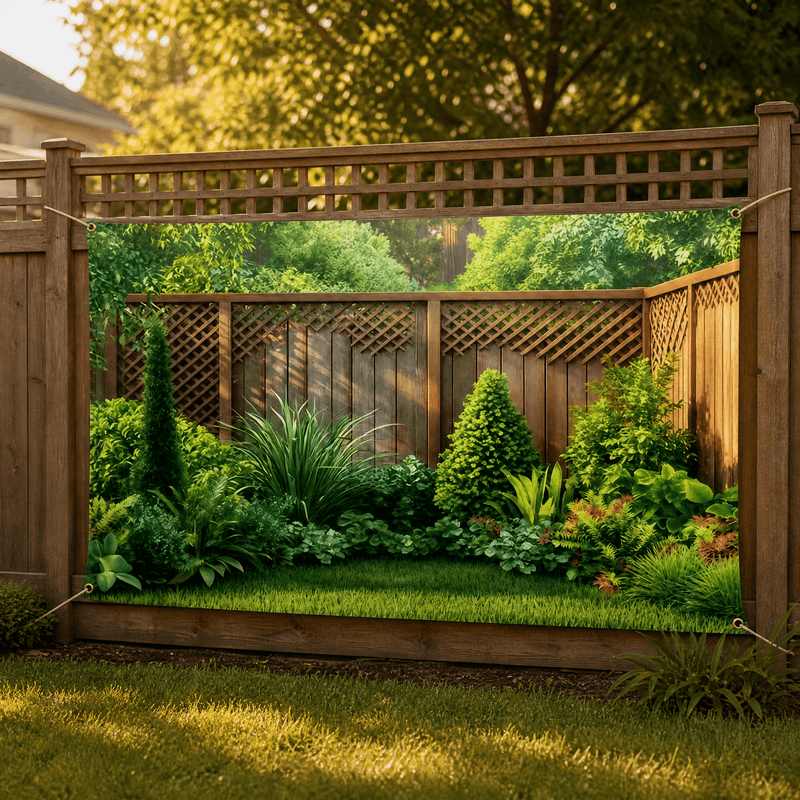 Lush Garden Landscape Backdrop Banner