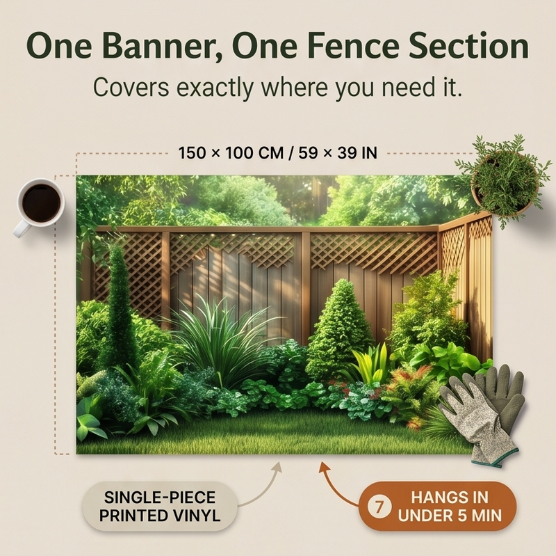 Lush Garden Landscape Backdrop Banner