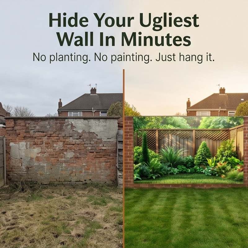 Lush Garden Landscape Backdrop Banner