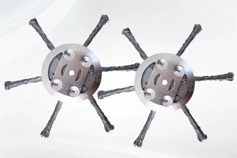 Metal-Bristle Grass Trimmer Head for Garden Edge Maintenance