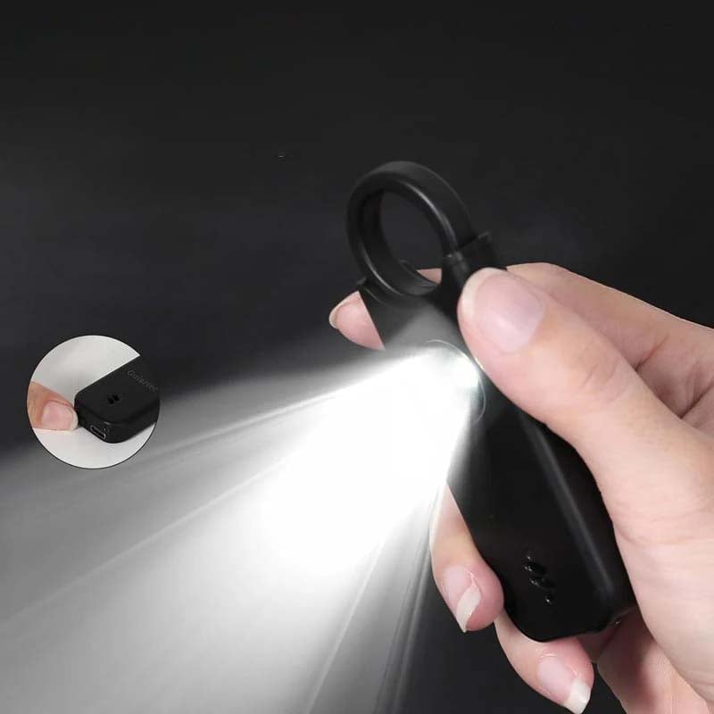 Rechargeable 135dB Personal Safety Alarm with LED Light