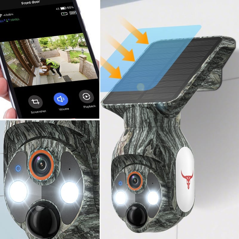 Solar 1080p Smart Security Camera with AI Motion Detection