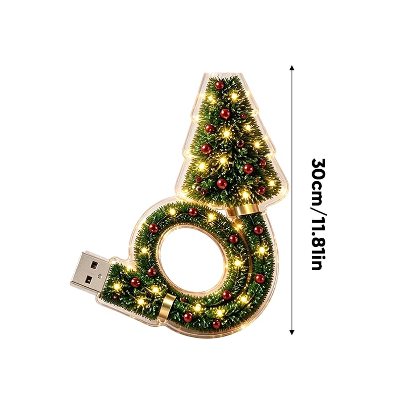 Christmas Tree LED Projection Lamp with 6 Festive Patterns
