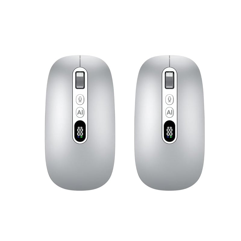 AI Voice Wireless Mouse with Translation & LCD Display