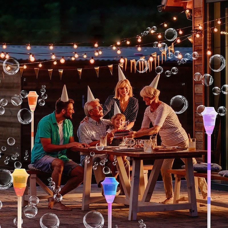Rechargeable Automatic Bubble Maker with Adjustable Stand
