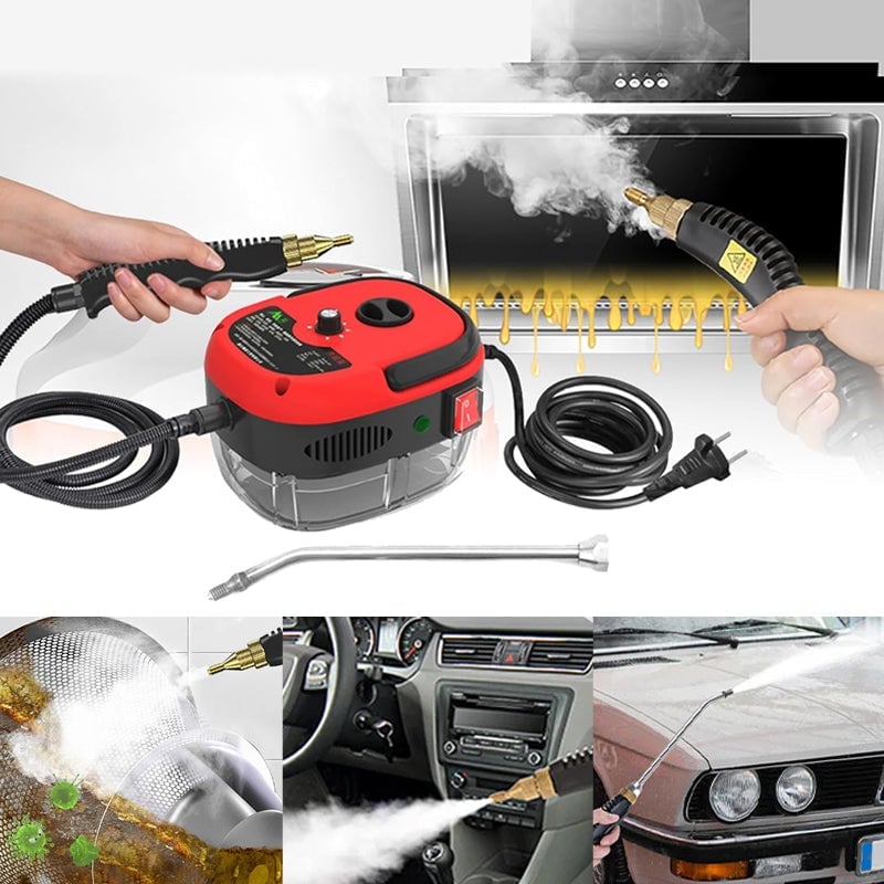 2500W Handheld High-Temperature Pressurised Steam Cleaner with Multiple Attachments