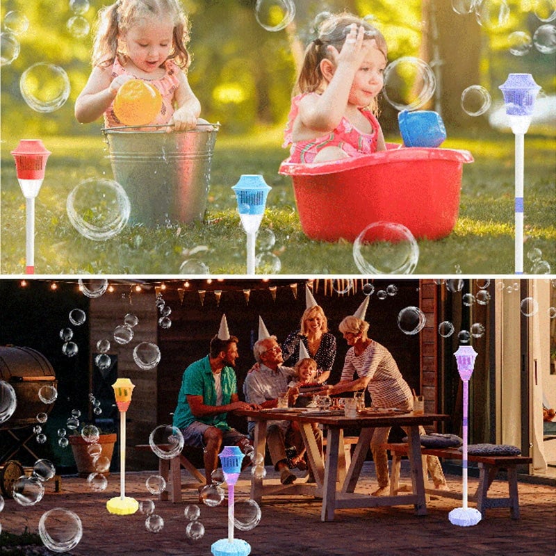 Rechargeable Automatic Bubble Maker with Adjustable Stand