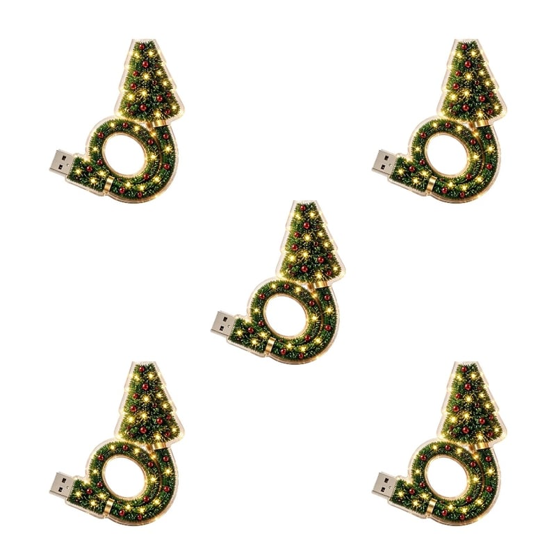 Christmas Tree LED Projection Lamp with 6 Festive Patterns
