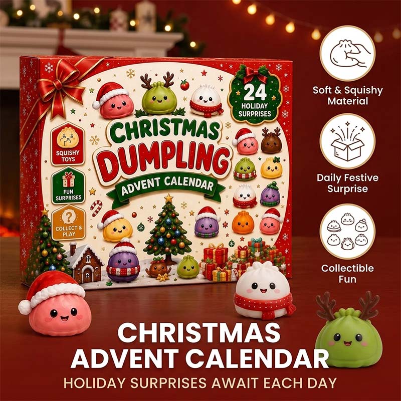 Christmas Dumpling Squishy 24-Day Advent Calendar