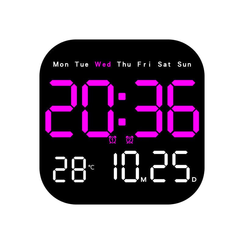 Multifunctional LED Digital Clock with Temperature & Remote Control