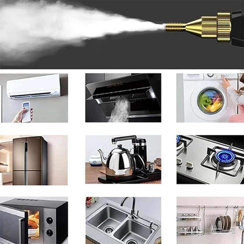 2500W Handheld High-Temperature Pressurised Steam Cleaner with Multiple Attachments