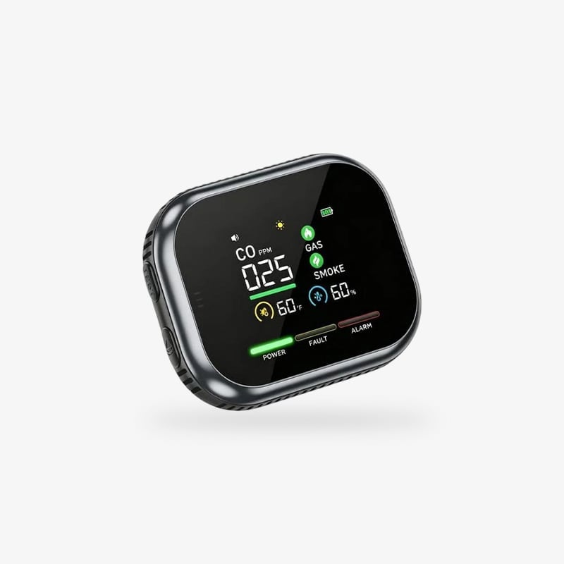 6-in-1 Smart Gas, Smoke & Carbon Monoxide Detector