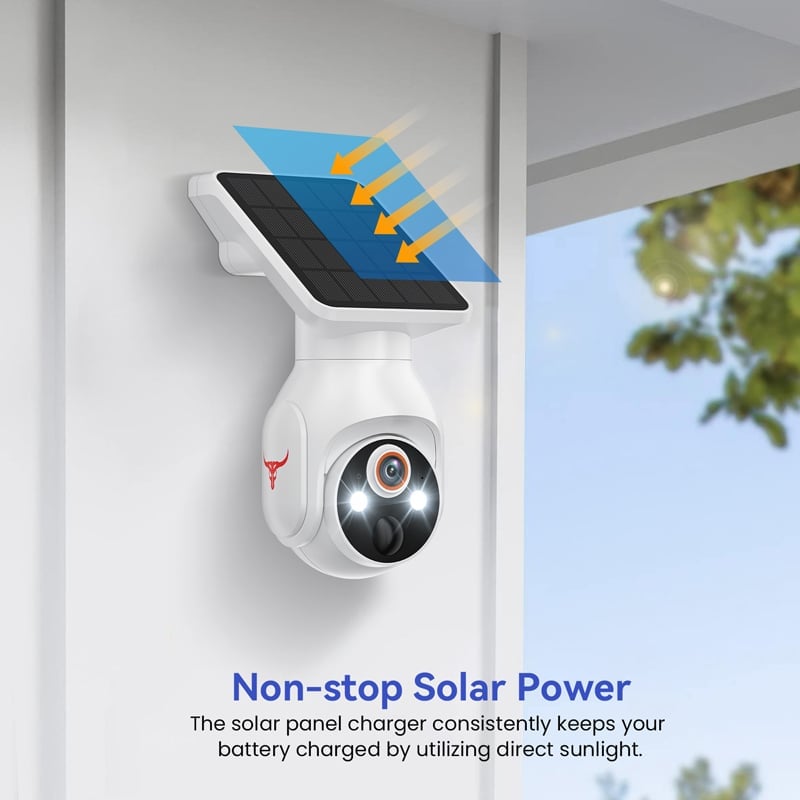Solar 1080p Smart Security Camera with AI Motion Detection