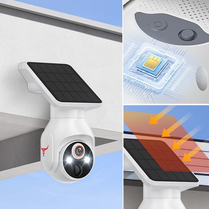Solar 1080p Smart Security Camera with AI Motion Detection