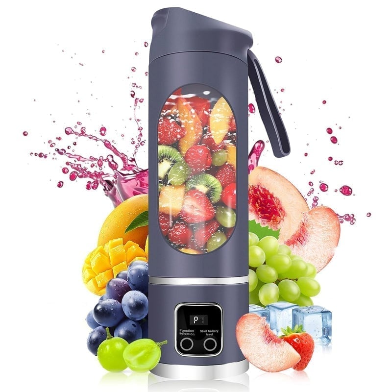Rechargeable Portable Juicer with Dual Motor & 12-Blade System