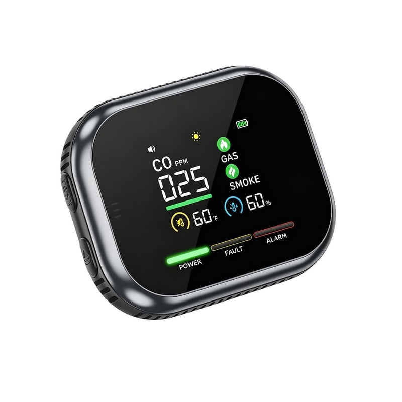 6-in-1 Smart Gas, Smoke & Carbon Monoxide Detector