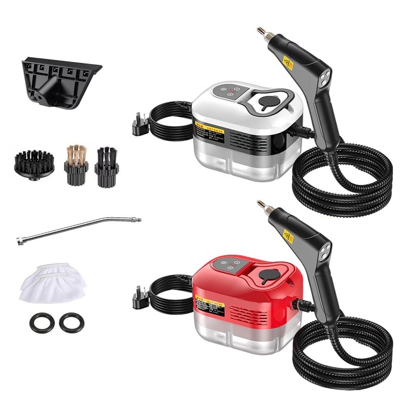 2500W Handheld High-Temperature Pressurised Steam Cleaner with Multiple Attachments