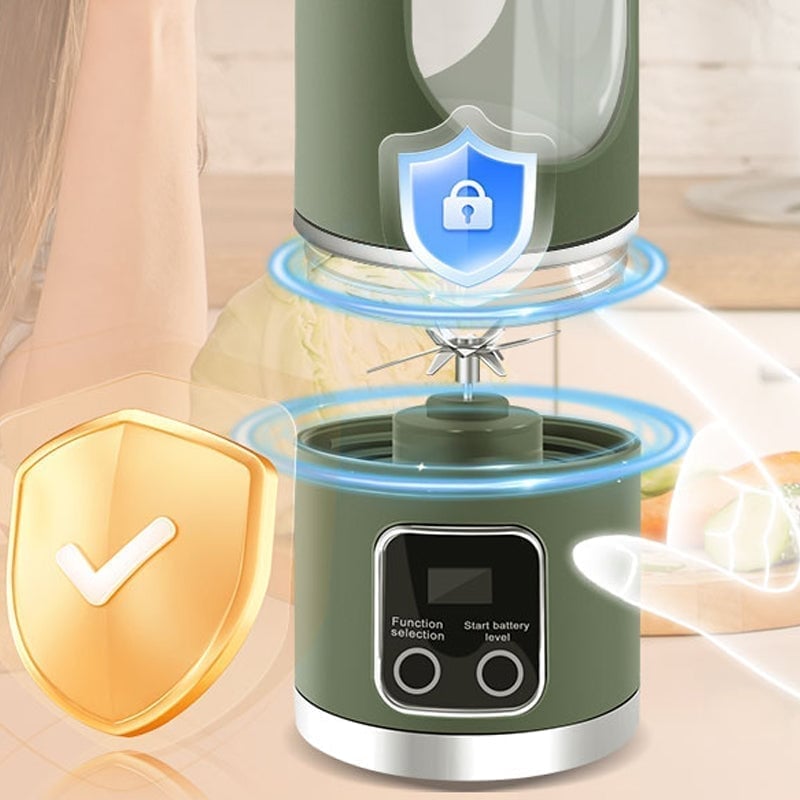Rechargeable Portable Juicer with Dual Motor & 12-Blade System