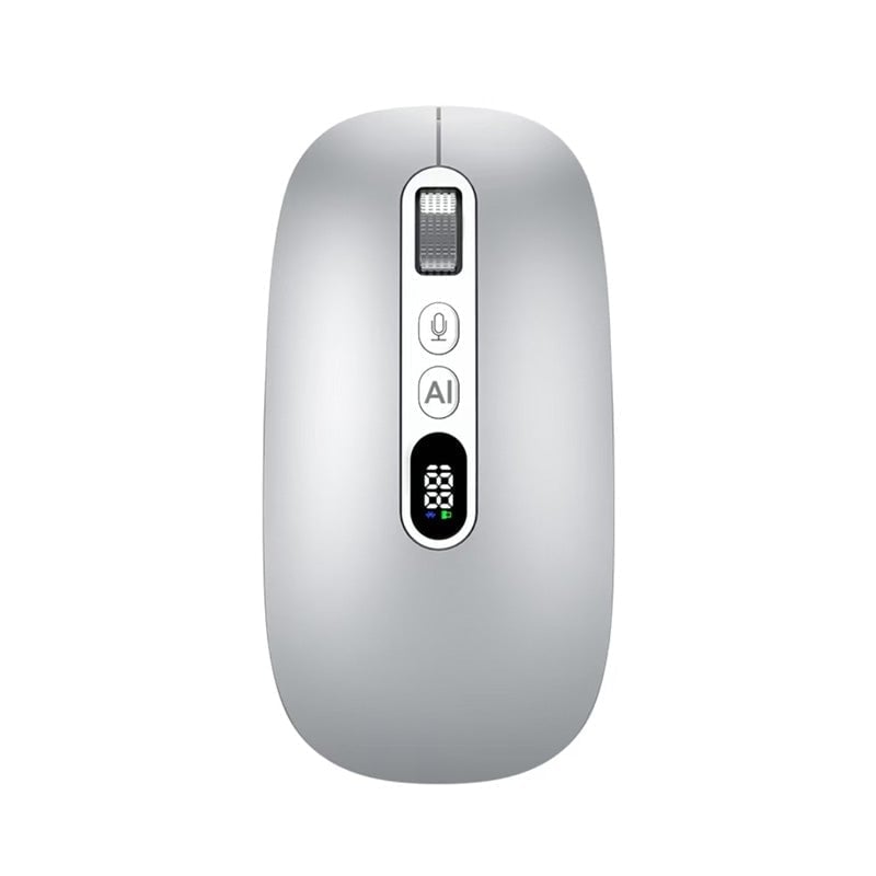 AI Voice Wireless Mouse with Translation & LCD Display