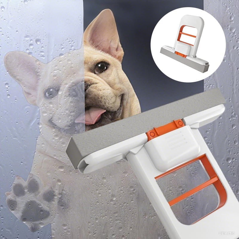 Hands-Free Mini Mop with Self-Wringing Handle & Reusable Cleaning Pad