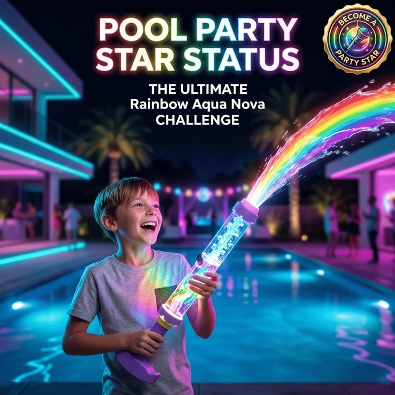 LED Rainbow Water Blaster with Colourful Light Effects