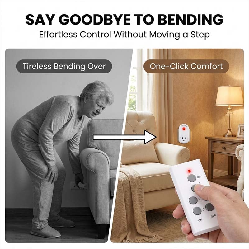 Wireless Remote Control Power Socket with Safety Protection