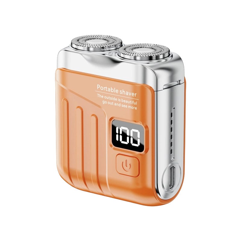 Rechargeable Dual-Head Electric Shaver with LED Display