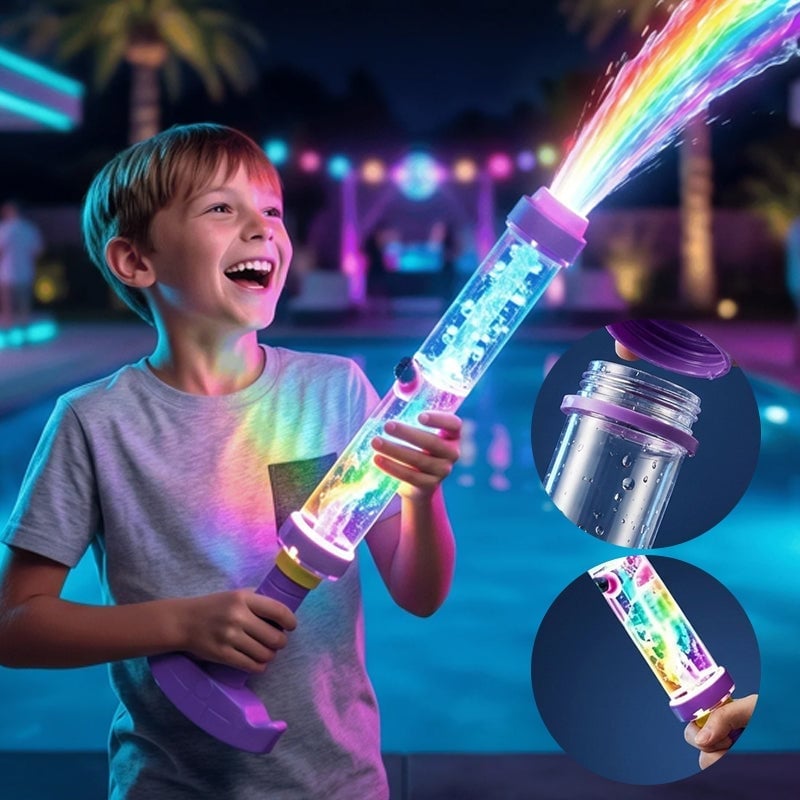 LED Rainbow Water Blaster with Colourful Light Effects