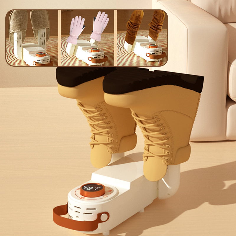 Foldable Electric Shoe Dryer with Warm Air & Timer