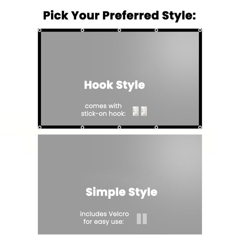 High-Gain Anti-Light Foldable Projector Screen
