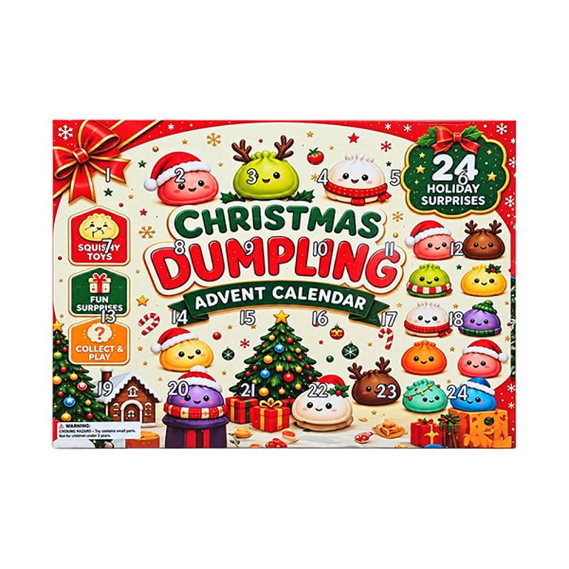Christmas Dumpling Squishy 24-Day Advent Calendar