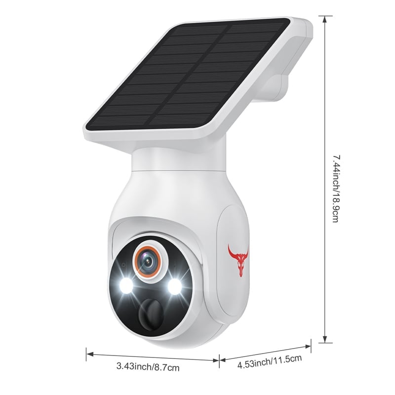Solar 1080p Smart Security Camera with AI Motion Detection