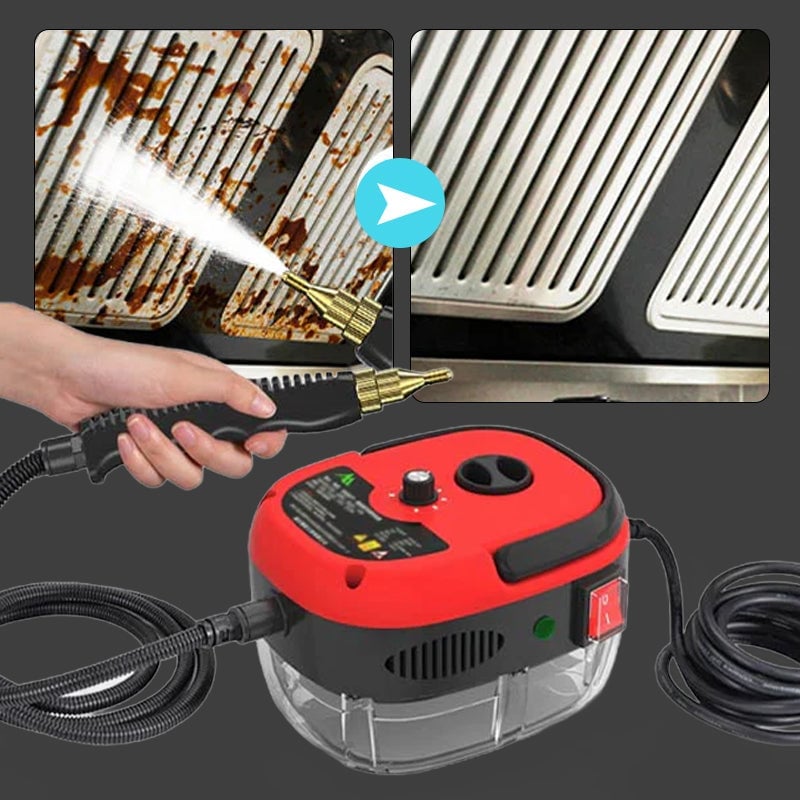 2500W Handheld High-Temperature Pressurised Steam Cleaner with Multiple Attachments