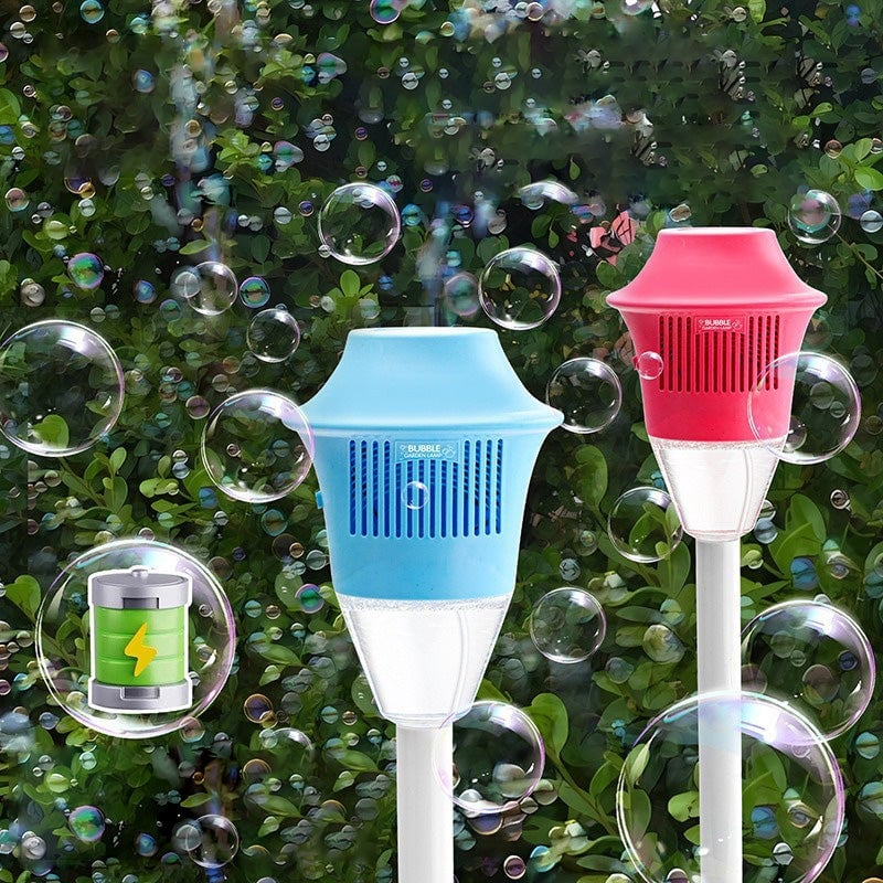 Rechargeable Automatic Bubble Maker with Adjustable Stand