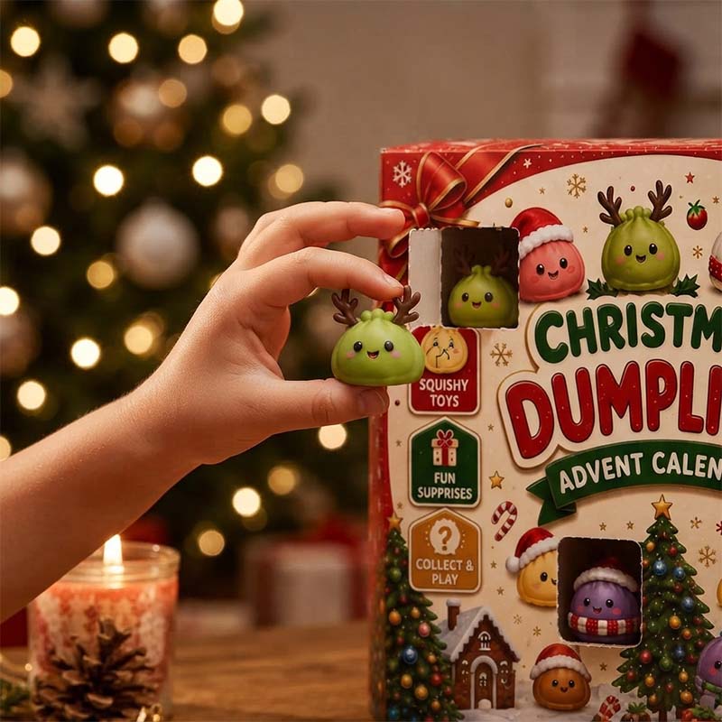 Christmas Dumpling Squishy 24-Day Advent Calendar
