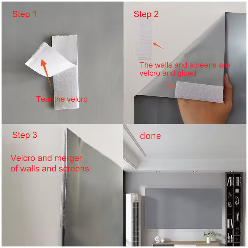 High-Gain Anti-Light Foldable Projector Screen