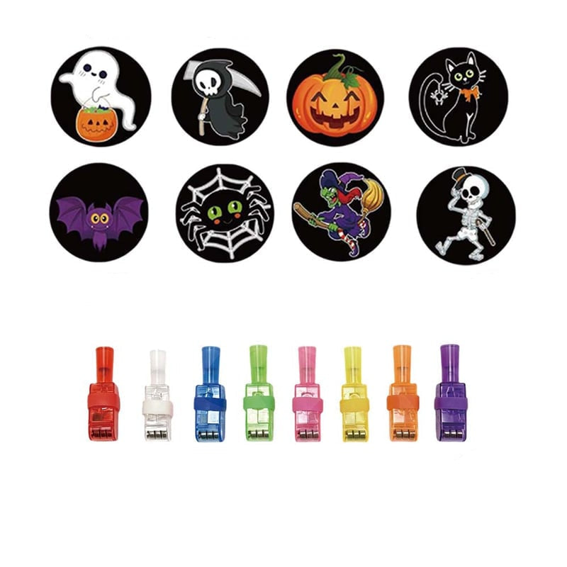 Halloween LED Projection Finger Lights with Spooky Patterns