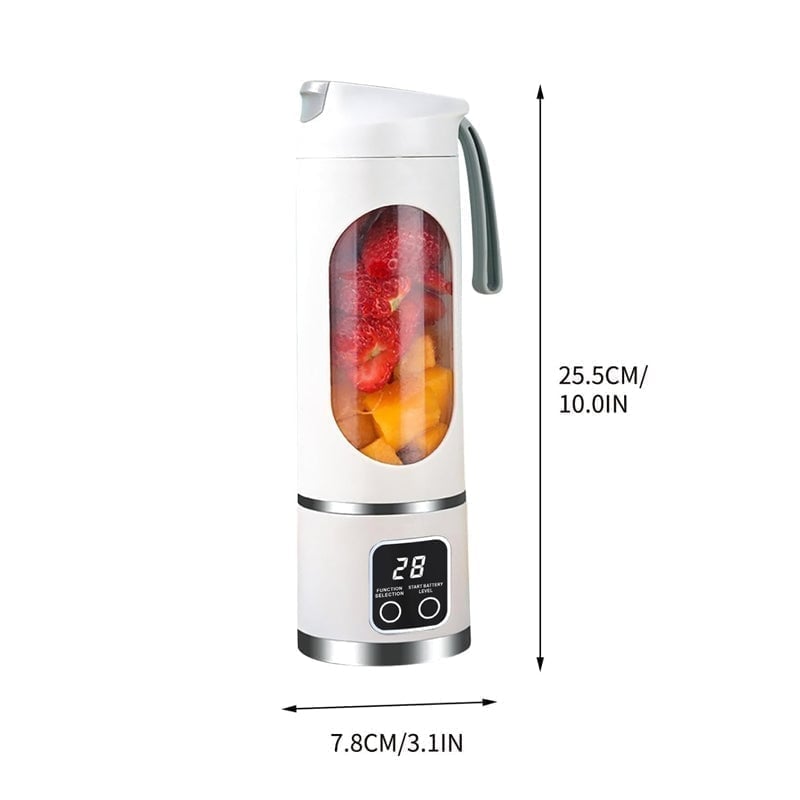 Rechargeable Portable Juicer with Dual Motor & 12-Blade System