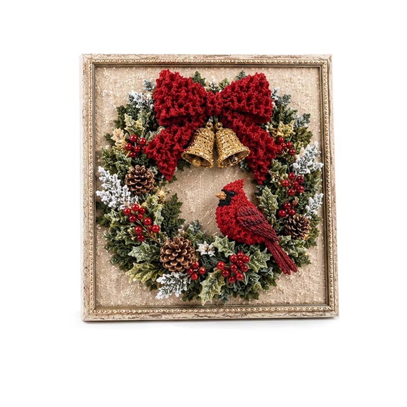 3D Christmas Tree Fabric Poke Art Craft Kit